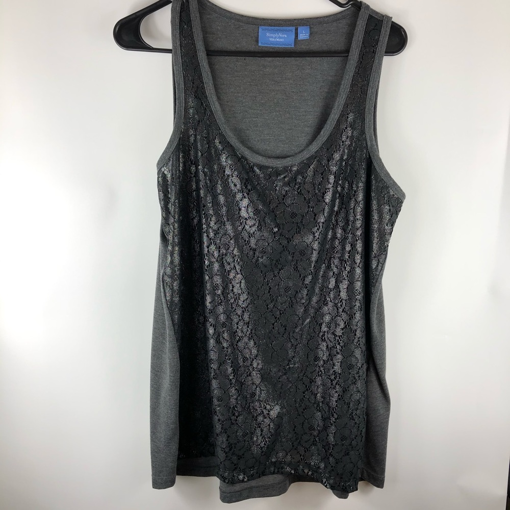 Simply Vera tank with lace features